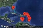 Stati Uniti, Anguilla, Dominica, Guadalupa, Saint-Martin, Porto Rico, Aruba, Curaçao, Isole BES, Trinidad e Tobago, Barbados