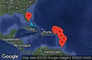 EXPLORA I - itinerár  9 nocí odchod z Bridgetown dňa 21/12/2025 - Barbados, Trinidad e Tobago, Martinica, Antigua e Barbuda, Sint Maarten, Isole Vergini britanniche, Stati Uniti