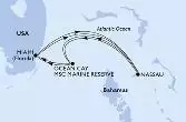 Miami,Nassau,Ocean Cay,Miami,Nassau,Ocean Cay,Miami