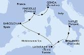 Naples,Palermo,La Goulette,Barcelona,Marseille,Genoa
