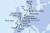 Southampton,Gijon,La Rochelle,Bilbao,Cherbourg,Southampton,Oslo,Fredericia,Copenhagen,Zeebrugge,Southampton