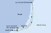 Salvador,Ilha Grande,Santos,Buzios,Salvador