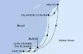 Salvador,Maceio,Ilha Grande,Santos,Buzios,Salvador