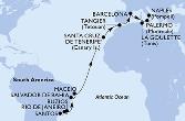 Santos,Rio de Janeiro,Buzios,Salvador,Maceio,Santa Cruz de Tenerife,Tangier,Barcelona,La Goulette,Palermo,Naples