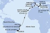 Rio de Janeiro,Buzios,Salvador,Maceio,Santa Cruz de Tenerife,Tangier,Barcelona,La Goulette,Palermo,Naples