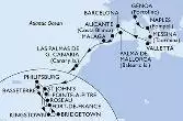 Genoa,Naples,Messina,Valletta,Barcelona,Palma de Mallorca,Alicante,Malaga,Las Palmas de G.Canaria,St John s,Kingstown,Bridgetown,Fort de France,Pointe-a-Pitre,St John s,Philipsburg,Basseterre,Roseau,Fort de France