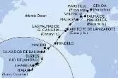Itajai,Ilhabela,Rio de Janeiro,Buzios,Salvador,Maceio,Mindelo,Las Palmas de G.Canaria,Arrecife de Lanzarote,Malaga,Valencia,Palma de Mallorca,Marseille,Genoa