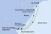 Santos,Balneario Camboriu,Punta Del Este,Buenos Aires,Montevideo,Santos