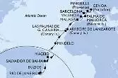 Rio de Janeiro,Buzios,Salvador,Maceio,Mindelo,Las Palmas de G.Canaria,Arrecife de Lanzarote,Malaga,Valencia,Palma de Mallorca,Marseille,Genoa,Marseille,Barcelona