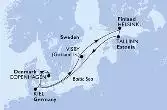 Kiel,Copenhagen,Visby,Helsinki,Tallinn,Kiel