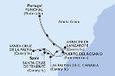 Las Palmas de G.Canaria,Santa Cruz de La Palma,Santa Cruz de Tenerife,Puerto del Rosario,Funchal,Arrecife de Lanzarote,Las Palmas de G.Canaria