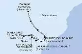 Funchal,Puerto del Rosario,Las Palmas de G.Canaria,Santa Cruz de La Palma,Santa Cruz de Tenerife,Puerto del Rosario,Funchal