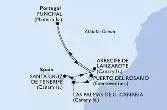 Las Palmas de G.Canaria,Santa Cruz de Tenerife,Arrecife de Lanzarote,Funchal,Puerto del Rosario,Las Palmas de G.Canaria