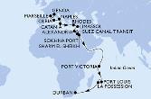 Italy,France,Greece,Cyprus,Egypt,Seychelles,Mauritius,Reunion,South Africa