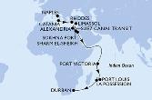 Italy,Greece,Cyprus,Egypt,Seychelles,Mauritius,Reunion,South Africa