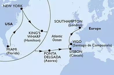 United States, Bermuda, Portugal, Spain, United Kingdom