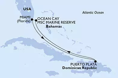 United States, Dominican Republic, Bahamas