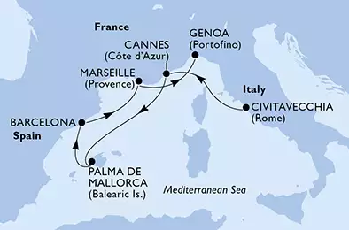 Italy, France, Spain