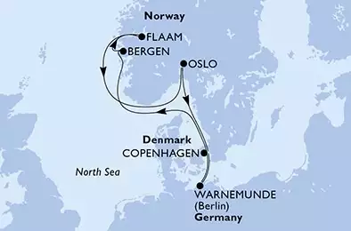 Denmark, Germany, Norway