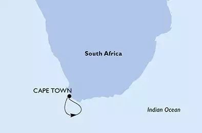 South Africa, at sea