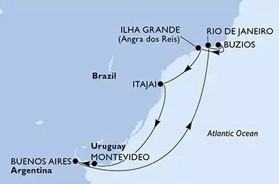 Argentina,Brazil,Uruguay