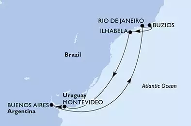Argentina,Brazil,Uruguay
