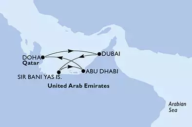 Abu Dhabi,Doha,Dubai,Dubai,Dubai,Sir Bani Yas,Abu Dhabi