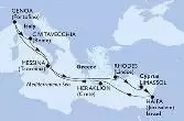 Civitavecchia,Messina,Rhodes,Limassol,Haifa,Heraklion,Genoa,Civitavecchia