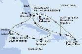 Miami,Ocean Cay,Ocho Rios,George Town,Cozumel,Miami,Puerto Plata,San Juan,Nassau,Ocean Cay,Miami