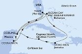 Miami,Ocean Cay,Ocho Rios,George Town,Cozumel,Miami,Cozumel,Costa Maya,Ocean Cay,Miami