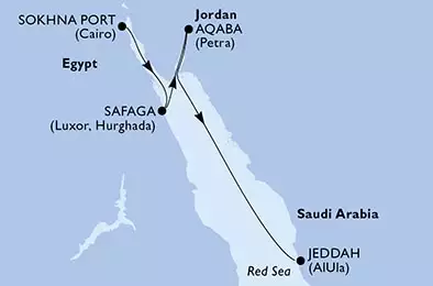 Sokhna Port,Safaga,Aqaba,Jeddah