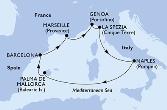  MSC BELLISSIMA od 20/02/2023 do 27/02/2023 odchod z Genoa, Italy