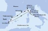 Tarragona,Toulon,Genoa,Civitavecchia,Livorno,Valencia,Tarragona