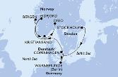 Stockholm,Copenhagen,Warnemunde,Bergen,Eidfjord,Kristiansand,Oslo
