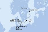 Stockholm,Copenhagen,Warnemunde