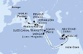 Naples,Piraeus,Heraklion,Suez Canal North,Suez Canal South,Safaga,Aqaba,Muscat,Dubai,Abu Dhabi