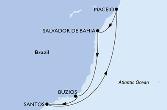 Salvador,Buzios,Santos,Maceio,Salvador