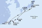 Yokohama,Kobe,Naha,Ishigaki,Keelung,Yokohama