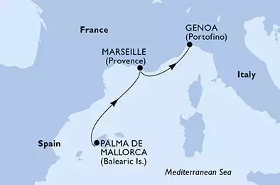 Palma de Mallorca,Marseille,Genoa