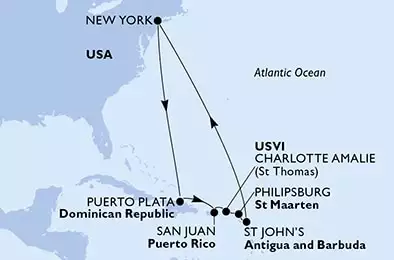 United States,Dominican Republic,Puerto Rico,Virgin Islands (U.S.),Netherlands Antilles,Antigua and Barbuda