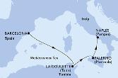 Barcelona,La Goulette,Palermo,Naples