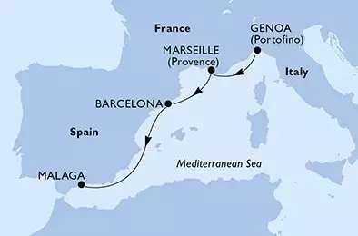Genoa,Marseille,Barcelona,Malaga