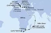 South Africa,Reunion,Mauritius,Egypt,Cyprus,Greece,Italy