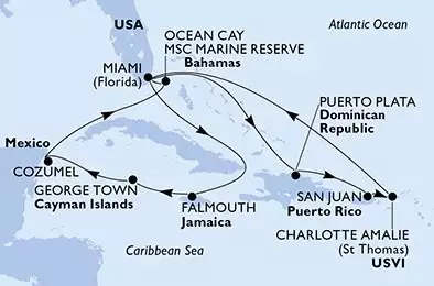 United States,Dominican Republic,Puerto Rico,Virgin Islands (U.S.),Jamaica,Cayman Islands,Mexico,Bahamas