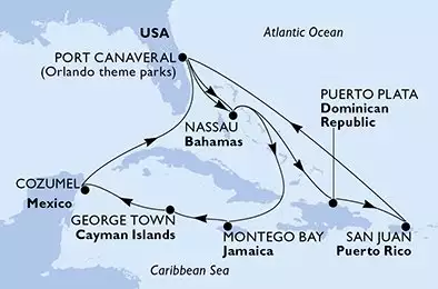United States,Bahamas,Dominican Republic,Puerto Rico,Jamaica,Cayman Islands,Mexico