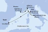 Valencia,Livorno,Civitavecchia,Genoa,Marseille