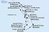 Bridgetown,Saint George,Kingstown,Fort de France,Pointe-a-Pitre,Philipsburg,St John s,Basseterre,Roseau,Fort de France,Pointe-a-Pitre,Bridgetown