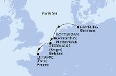 Hamburg,Rotterdam,Zeebrugge,Le Havre
