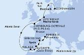 Copenhagen,Amsterdam,Cherbourg,Malaga,Alicante,Barcelona,Marseille
