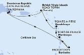 La Romana,Catalina Island,Bridgetown,Fort de France,Pointe-a-Pitre,Road Town,La Romana